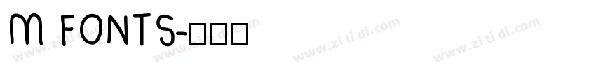 M FONTS字体转换